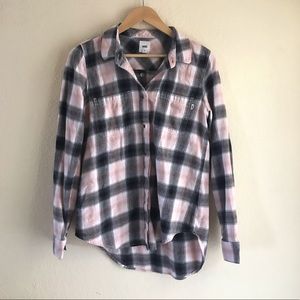 Pink and Black Vans Flannel
